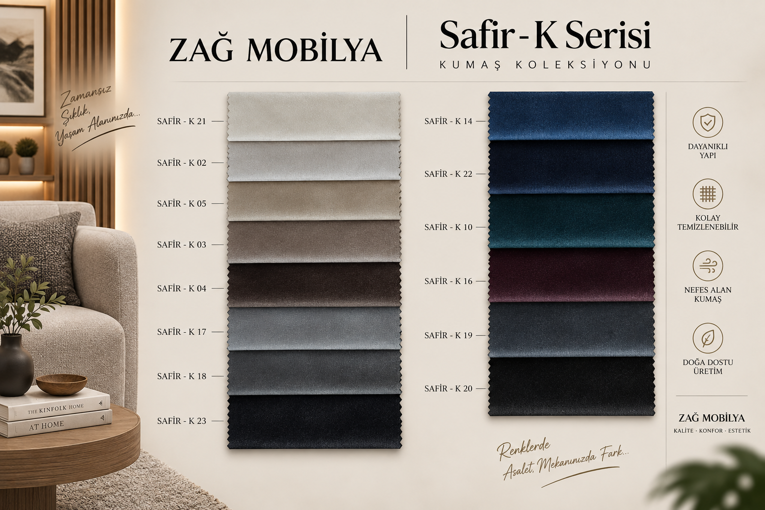 KUMAŞ SEÇENEKLERİ